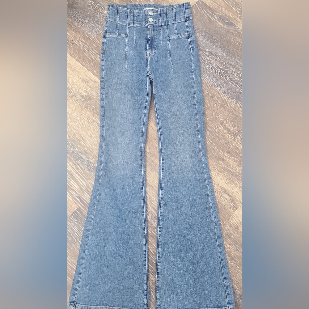 We The Free Blue Boot Cut Jeans